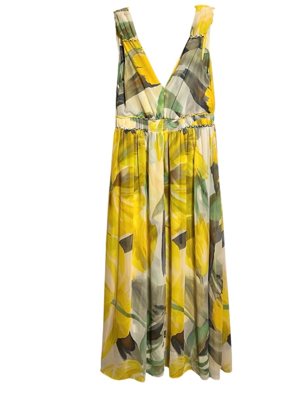 White House Black Market sleeveless braided floral maxi dress (blogger fav) 12 - Picture 4 of 14